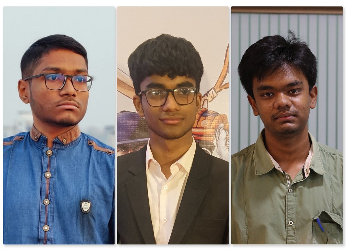 তিন দাবাড়ু ফাহাদ রহমান, মনন রেজা ও তাহসিন তাজওয়ার