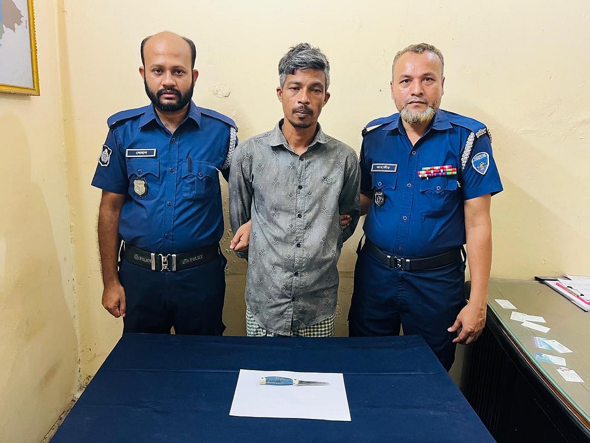 লক্ষ্মীপুরে পুলিশের হাতে গ্রেপ্তার শিশু হত্যার আসামি মো. রুবেল