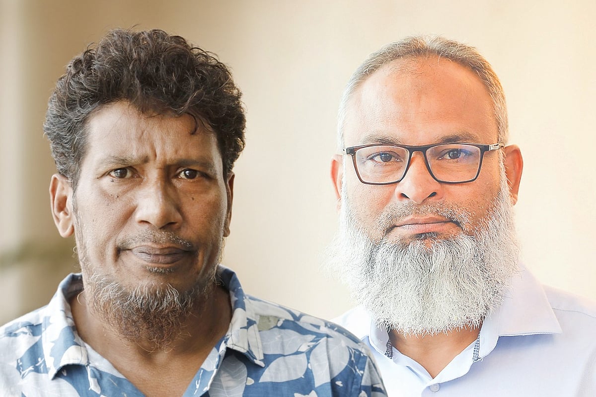 দুই সাবেক ফুটবলার আলফাজ আহমেদ ও ইমতিয়াজ আহমেদ নকীব