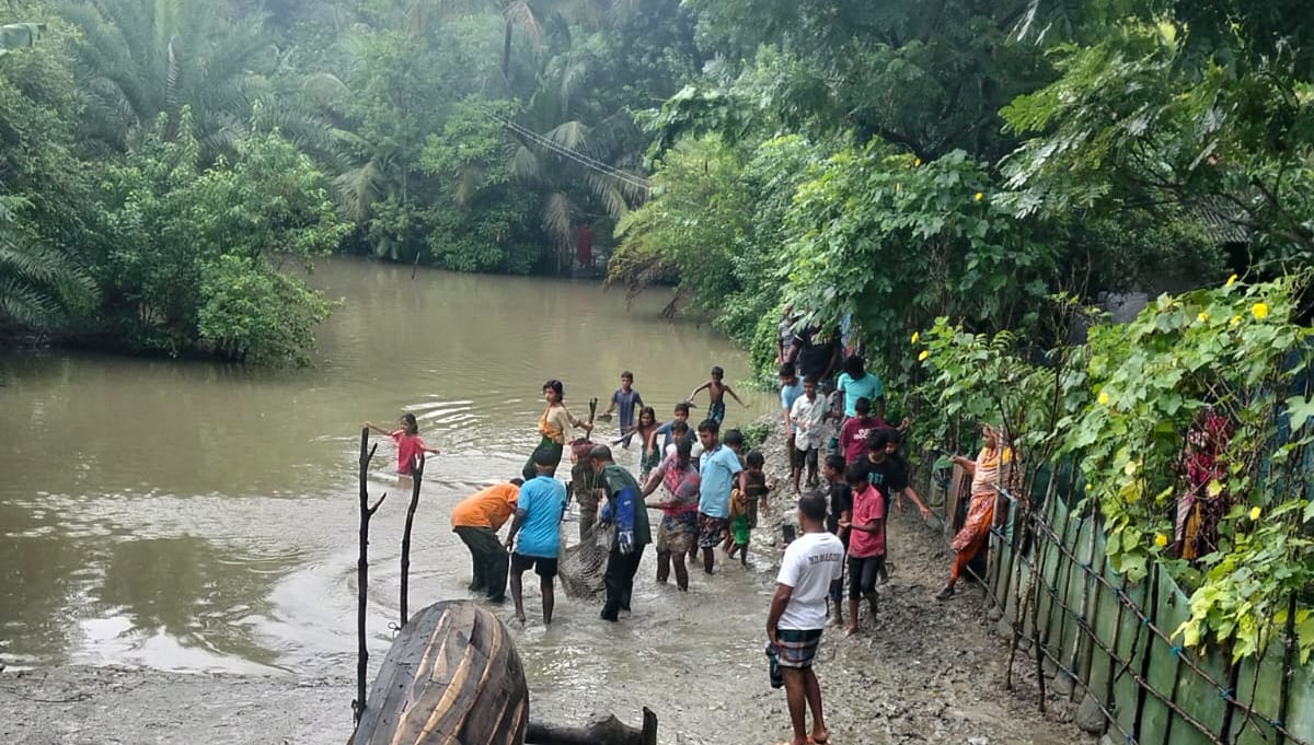 সাতক্ষীরার শ্যামনগর উপজেলার সুন্দরবনসংলগ্ন বুড়িগোয়ালিনী এলাকায় হাঁসের খোপ থেকে একটি অজগরটি উদ্ধার করেন বন বিভাগের সদস্যরা। পরে সুন্দরবনে অবমুক্ত করা হয়