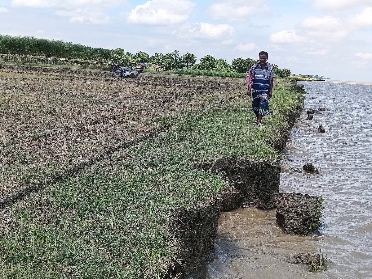 এক সপ্তাহে বিলীন শতাধিক বিঘা ফসলি জমি, ভাঙনের ঝুঁকিতে বসতবাড়ি–প্রতিষ্ঠান