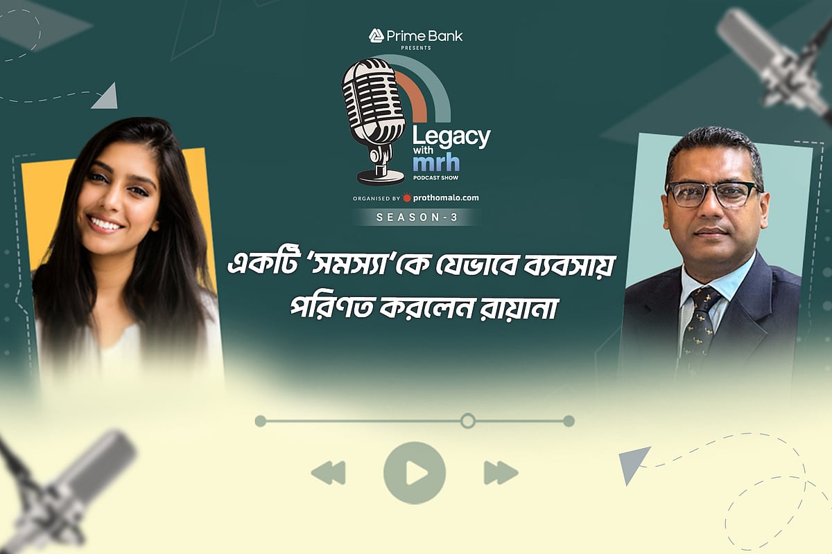 পডকাস্ট শো ‘লিগ্যাসি উইথ এমআরএইচ: সিজন-৩’-এর চতুর্থ পর্বে অতিথি হিসেবে অংশ নেন ‘ইশো’র প্রতিষ্ঠাতা ও ব্যবস্থাপনা পরিচালক রায়ানা হোসেন