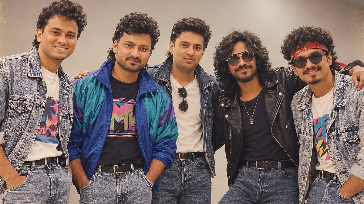 ‘শূন্য’ ব্যান্ডের সদস্যরাও এআই দিয়ে তৈরি ছবিতে ফিরে গেলেন আশির দশকে