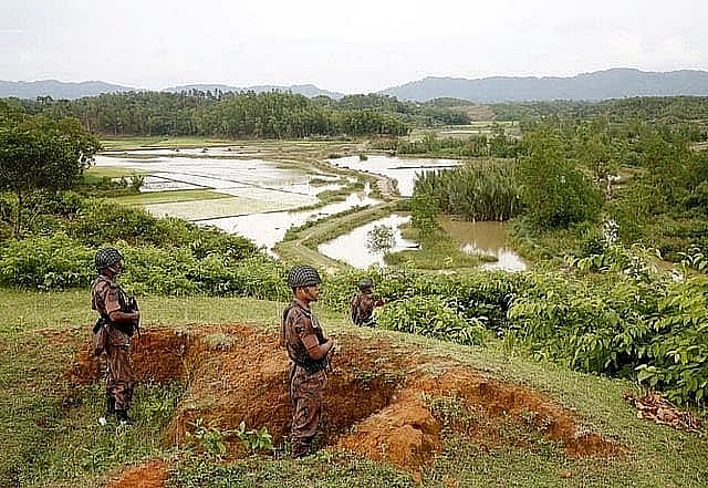 মিয়ানমার সীমান্ত এলাকায় বিজিবির পাহারা