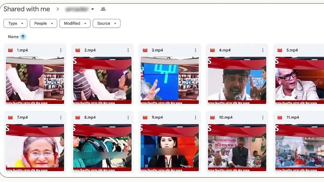 বিভিন্ন ভিডিও গুগল ড্রাইভে রেখে সেগুলো প্রচার করা হতো