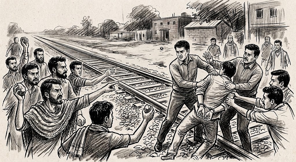 হাতকড়াসহ আসামিকে ছিনিয়ে নেওয়া হয়