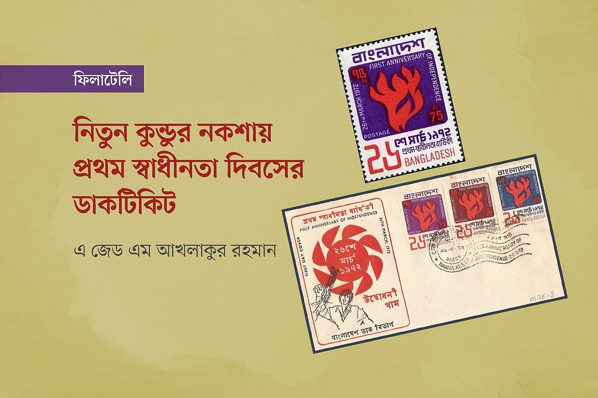 নিতুন কুন্ডুর (৩ ডিসেম্বর ১৯৩৫—১৫ সেপ্টেম্বর ২০০৬) নকশায় ডাকটিকিট ও ছবি অবলম্বনে
