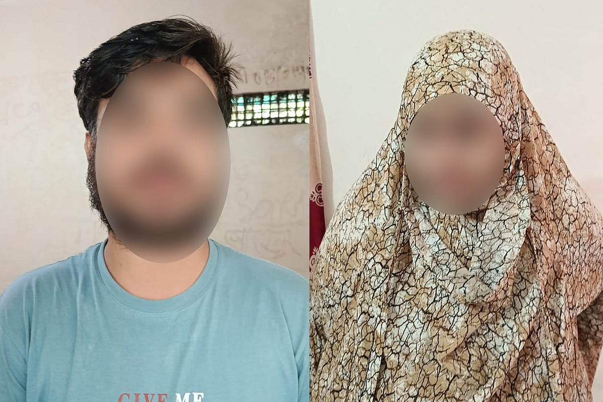গ্রেপ্তার দম্পতি জাহাঙ্গীর আলম ও আসমা শারমিন ওরফে আঁখি