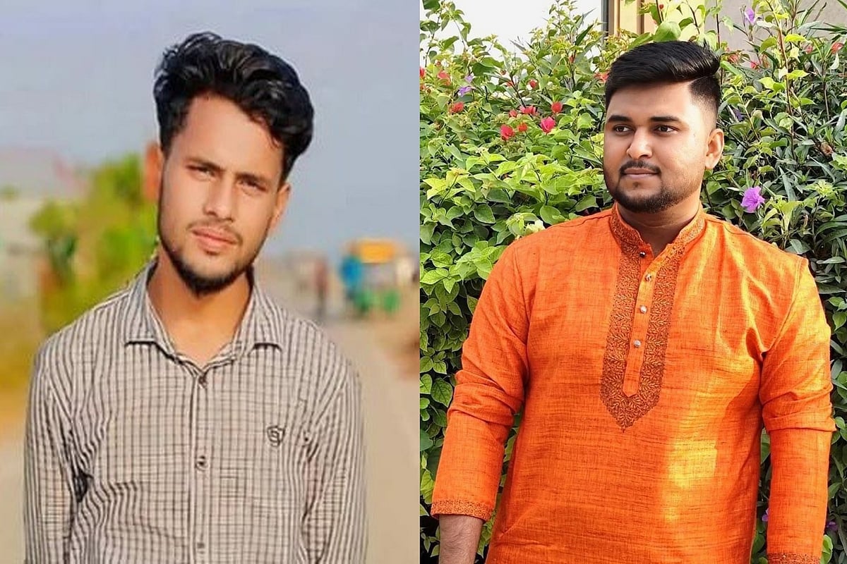 দুর্ঘটনায় নিহত সজিব মিয়া (বাঁয়ে) ও দয়াল ভূঁইয়া