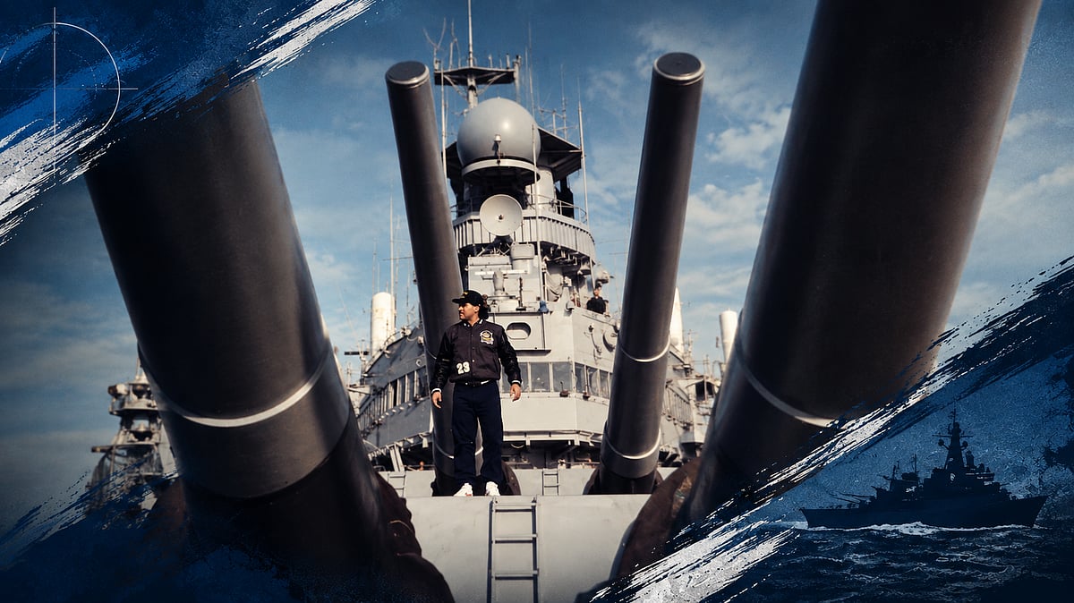 On World War II warship, the image appeared 37 years ago.