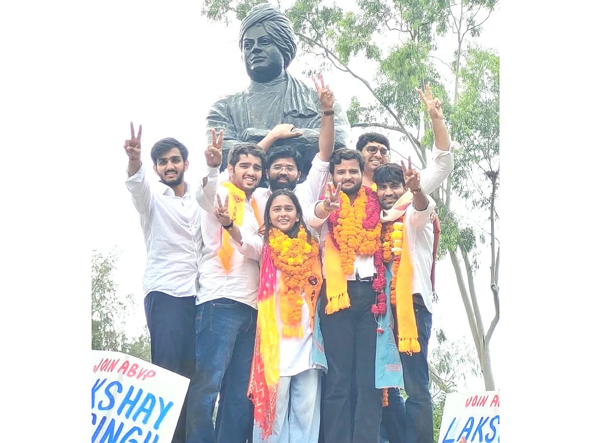 দিল্লি বিশ্ববিদ্যালয় ছাত্র সংসদের ভোটে বিজেপির জয়জয়কার