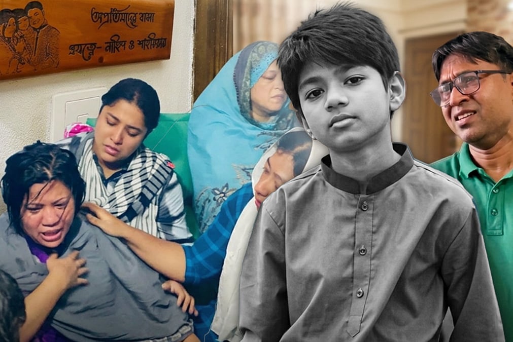 অপ্রতিমের মৃত্যুতে স্তব্ধ সবাই, সন্তানকে হারিয়ে কান্না থামছে না মা–বাবার