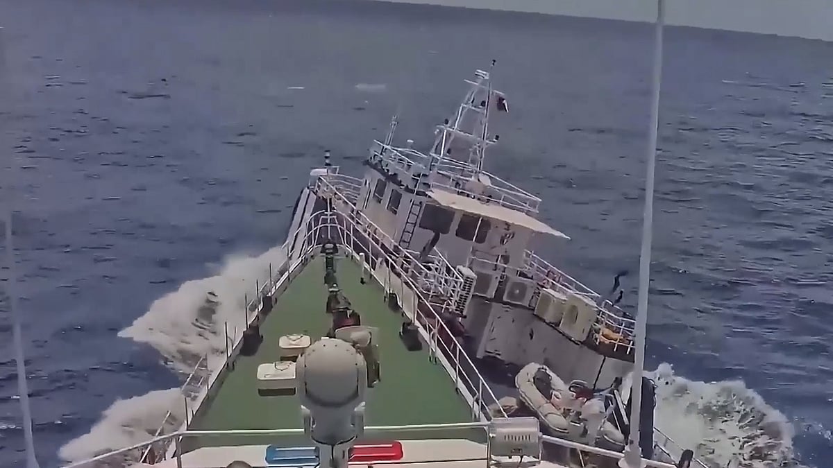 The Philippine ship, released video