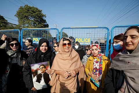 The police arrested Imran Khan's sister Alima