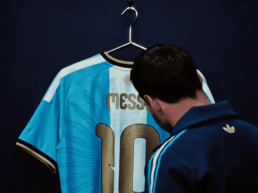 En el último partido para Argentina, usarás Messi.