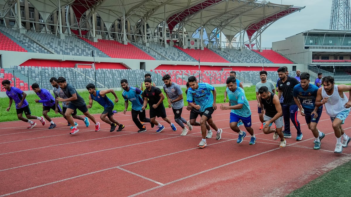 Team fitness test.