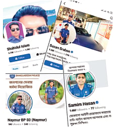 হেলমেট পরা, চুরির বর্ণনা, নারীর আইনি সহায়তা নিয়ে কনটেন্ট বানাচ্ছে পুলিশ, নির্দেশিকা মানা হচ্ছে না
