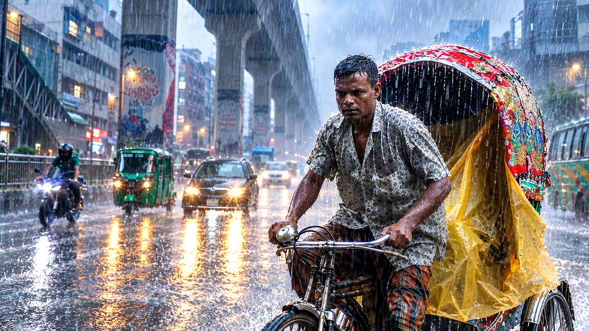 রাজধানীতে সকাল থেকে বৃষ্টি, কয় দিন থাকবে এমন আবহাওয়া