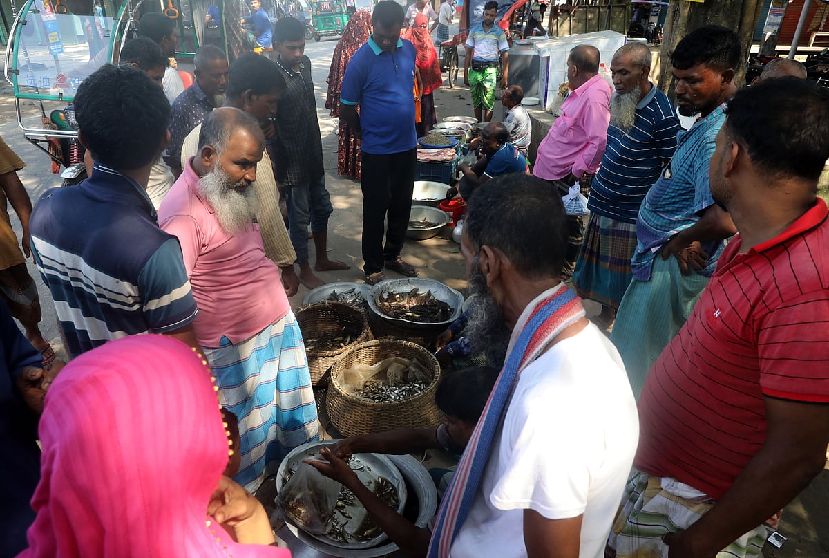 السمك الطازج في ممشى الصباح
