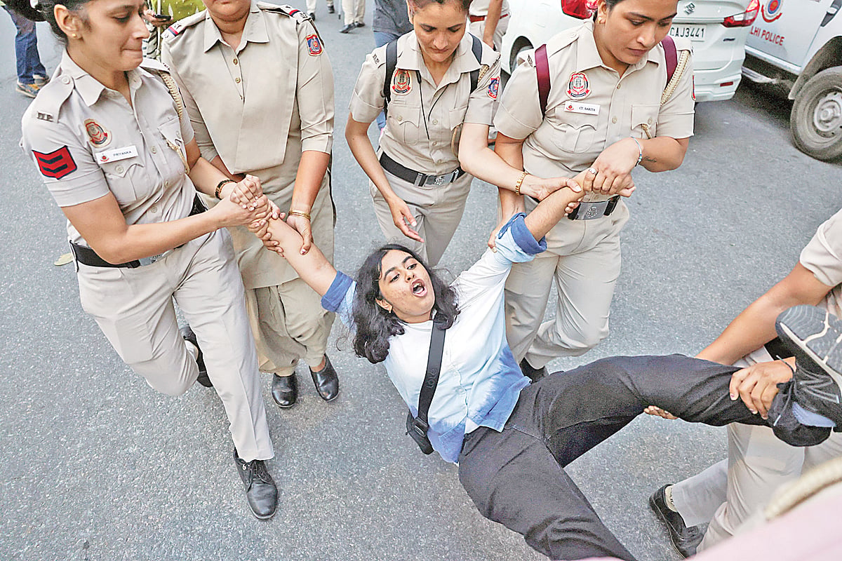 The Delhi government suspended her promotion, after protests