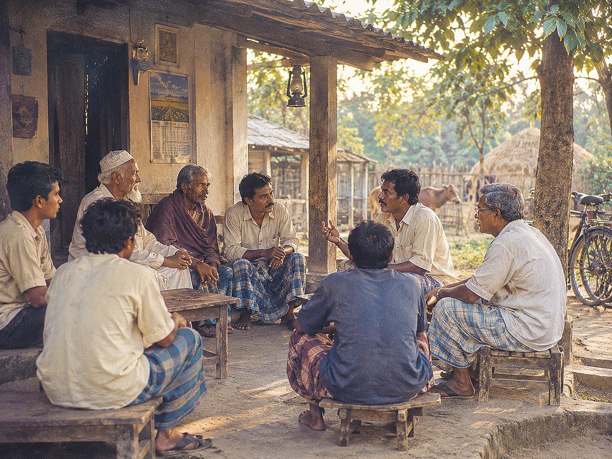 গ্রামের বৈঠকখানা কোথায় হারিয়ে গেল