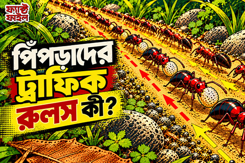 পিঁপড়ারা কখনো একে অপরের সঙ্গে ধাক্কা খায় না কেন