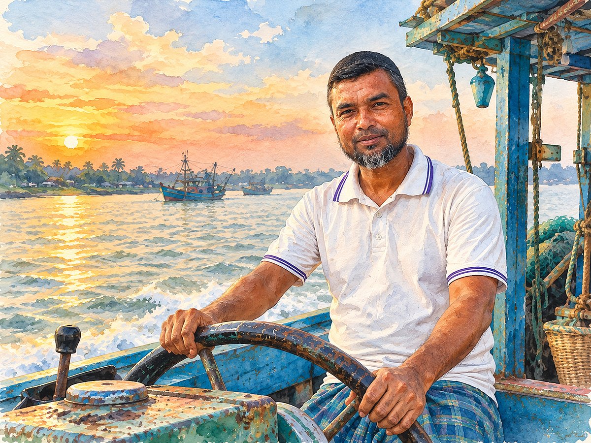 আমার শিক্ষক ট্রলারচালক মিলন ভাই