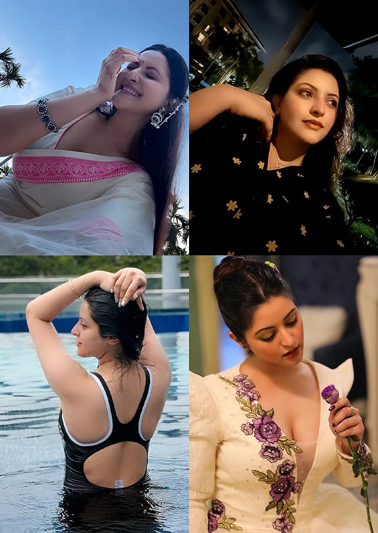 আকাশে-বাতাসে-জলে-স্থলে যে ১১টি চোখজুড়ানো লুকে উড়ে বেড়াচ্ছেন পরীমনি