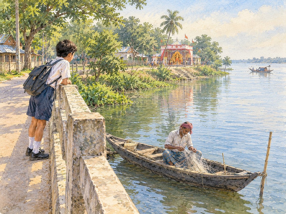 কাশফুলের শহরে ছোটবেলার পূজা