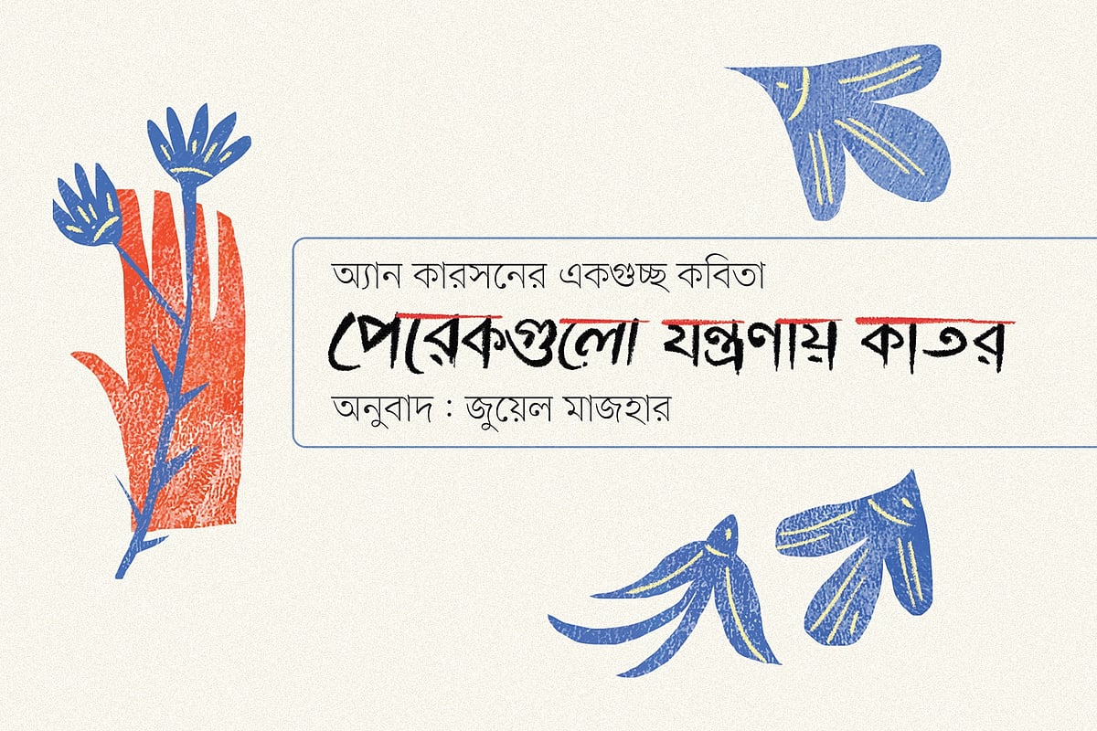 অ্যান কারসনের একগুচ্ছ কবিতা: পেরেকগুলো যন্ত্রণায় কাতর