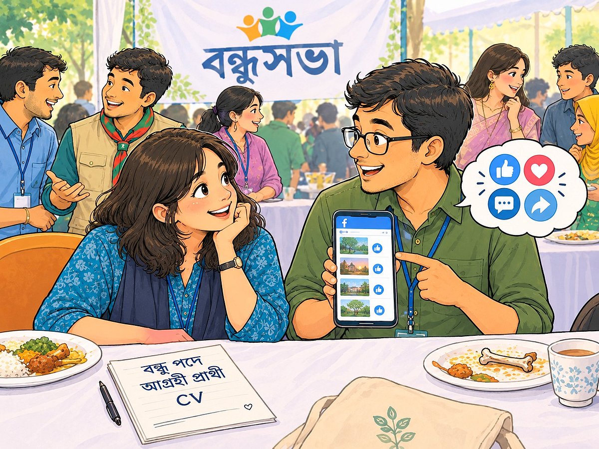 বন্ধু বানাতে তিনটা প্রোগ্রাম, দুটো মিটিং, একটা রিপোর্ট