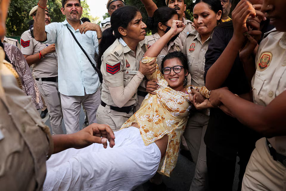 Young Leftist Leader Neha Bora Emerges as a Prominent Face of Protests in Indian Politics