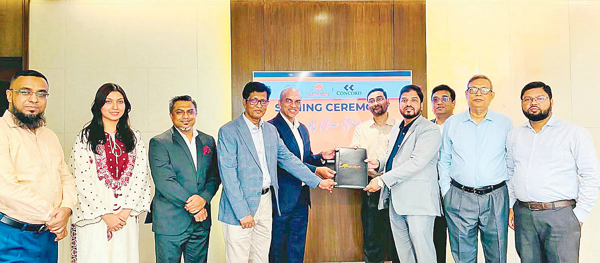 গার্ডিয়ান লাইফের সঙ্গে কনকর্ড গ্রুপের কর্মী বিমা চুক্তি স্বাক্ষর