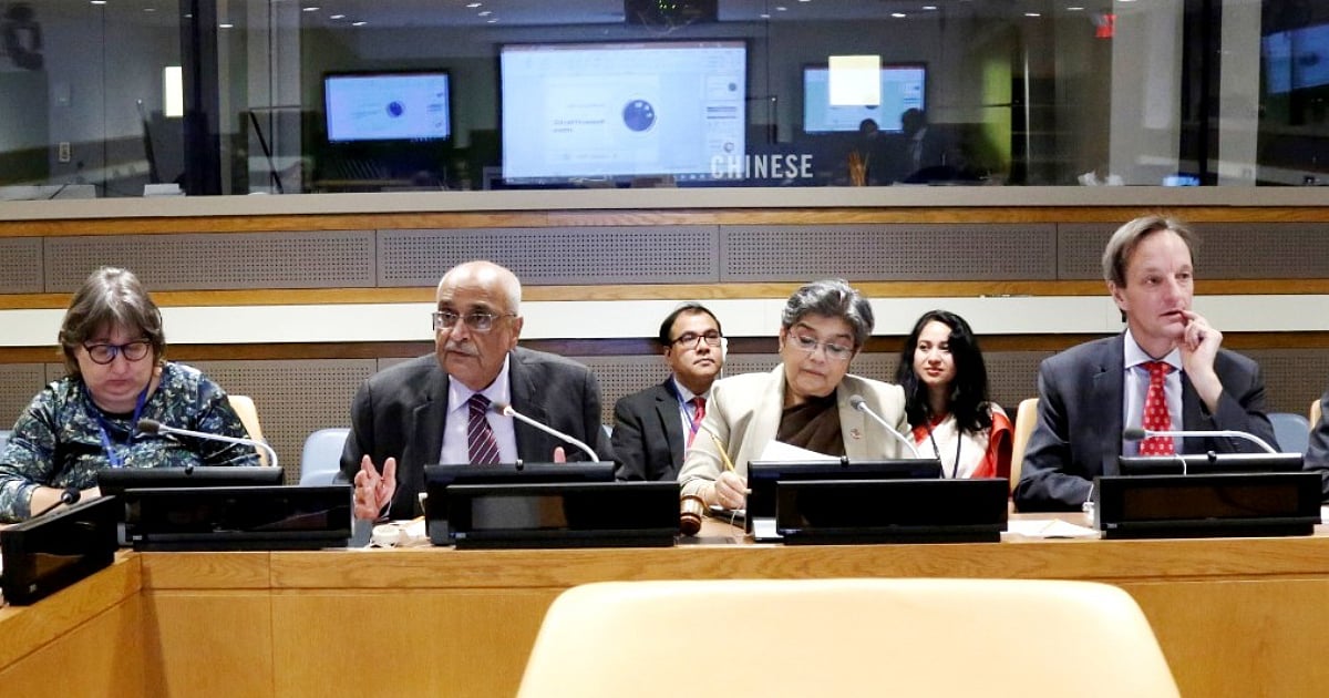 While briefing the LDC ambassadors accredited to the United Nations in New York on Friday (28 February), Debapriya Bhattacharya, distinguished Fellow, Centre for Policy Dialogue (CPD), said that 12 countries including Bangladesh will walk out of the Least Developed Countries (LDC) group in the next decade. Photo: UNB 
