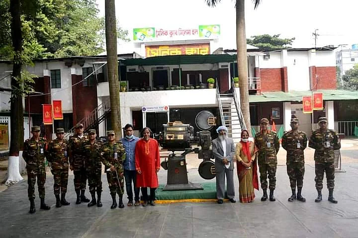 Old 35mm projector presented to Jagannath University by Bangladesh Army