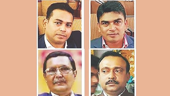 Clockwise from top left: Sajjad Hossain Barkat, Imtiaz Hasan Rubel, AHM Fuad and Mohtesham Hossain Babar