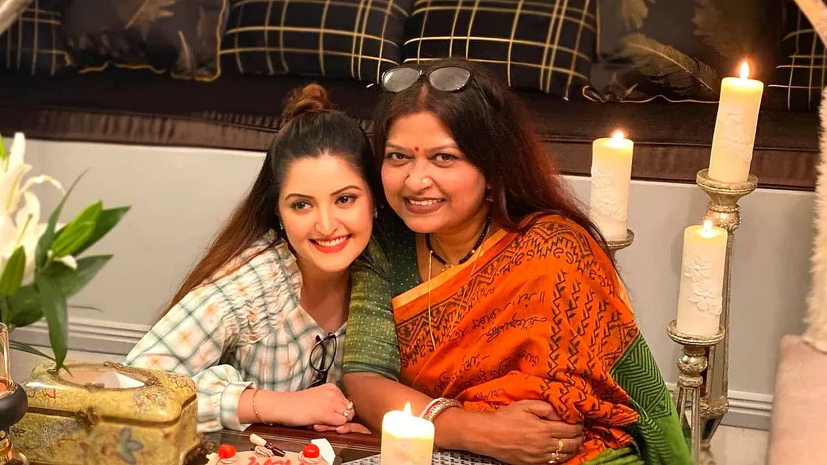 Chayanika Chowdhury with actress Pori Moni