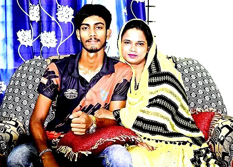 Khairun Nahar with husband Mamun Hossain