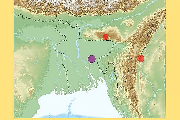 An earthquake again shakes Dhaka, a central nursing center