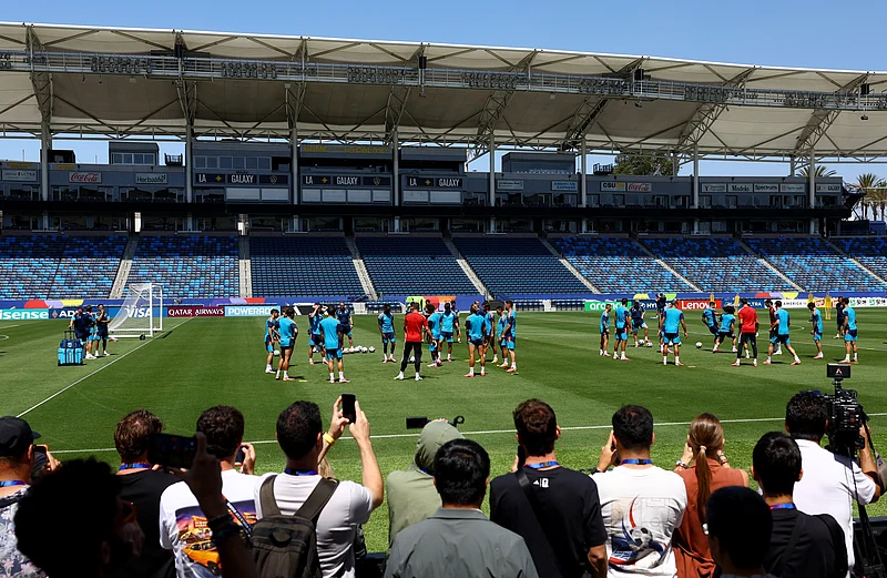  Football - FIFA World Cup 2026 - Spain Training - Carson Sports Park, Carson, California, U.S. - July 9, 2026
General view during training 