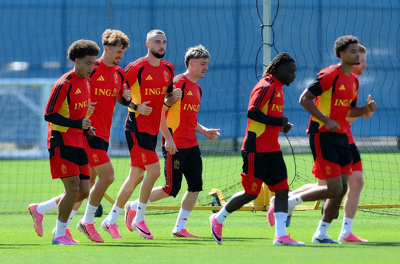 Football - FIFA World Cup 2026 - Belgium Training - Seattle Sounders FC Performance Centre and Clubhouse, Renton, Washington, U.S. - July 7, 2026
Belgium players during training 