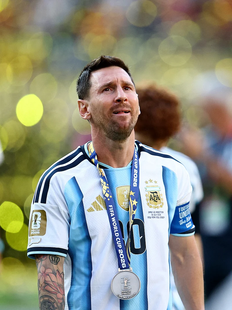 Soccer Football - FIFA World Cup 2026 - Final - Spain v Argentina - New York/New Jersey Stadium, East Rutherford, New Jersey, U.S. - July 19, 2026
Argentina's Lionel Messi looks dejected after losing the World Cup final REUTERS/Agustin Marcarian