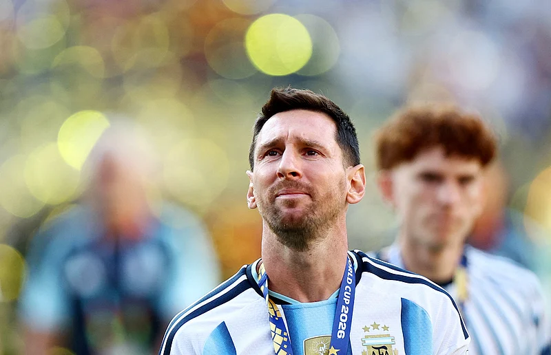 Soccer Football - FIFA World Cup 2026 - Final - Spain v Argentina - New York/New Jersey Stadium, East Rutherford, New Jersey, U.S. - July 19, 2026
Argentina's Lionel Messi looks dejected after losing the World Cup final REUTERS/Agustin Marcarian