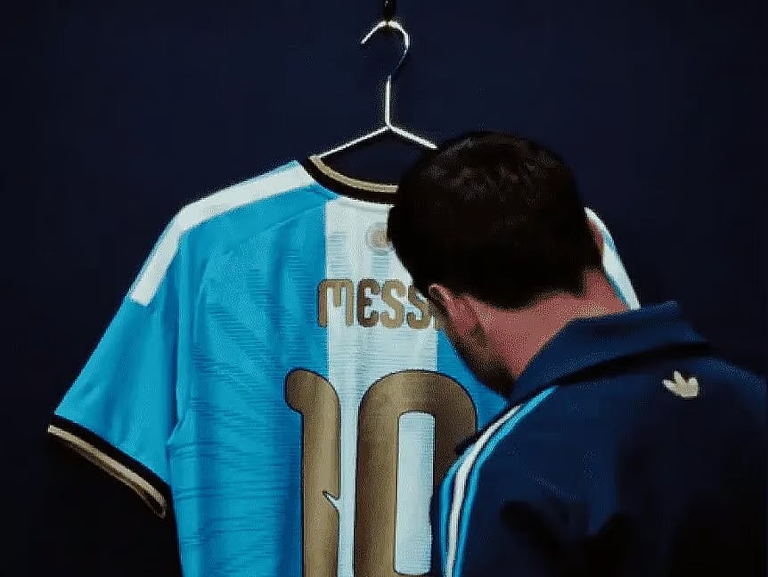 Messi reveals special jersey for final Argentina match - Prothom Alo English