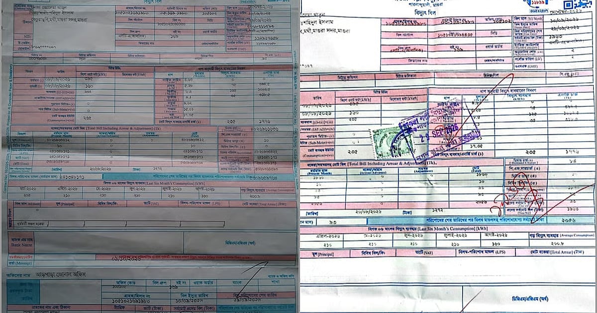 Meter number entered as demand charge, Tk 5.06b bill issued for 235 units - Prothom Alo English