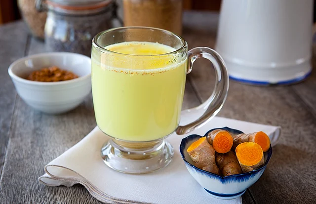 Add turmeric powder to a glass of warm milk and make drink this magic potion every night to cure your cold. File photo