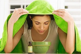 Steam inhalation. File photo