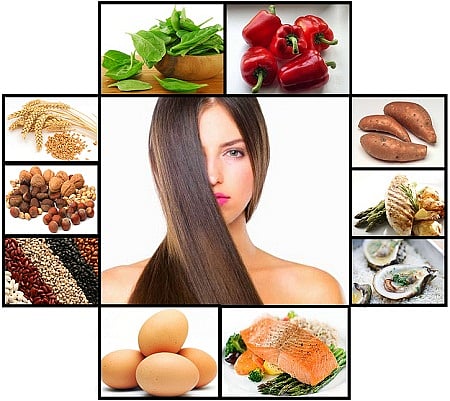 High protein foods for healthy hair. File photo