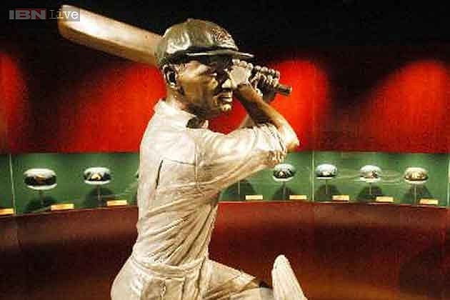 The cricket bat used by Australian sporting legend Don Bradman to launch his Test career has been put up for auction and is expected to fetch up to Aus$145,000. Photo: AFP