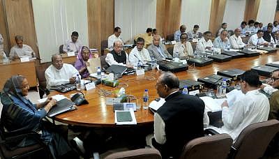 The Cabinet at a weekly meeting on Monday with Prime Minister Sheikh Hasina in the chair approved in principle a new law titled ‘Foreign Donations (Voluntary Activities) Regulation Act-2014’ to regulate receipt and utilisation of foreign funds by organisations in Bangladesh. Photo: Focus Bangla